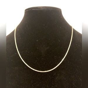 Sterling necklace with gold overlay